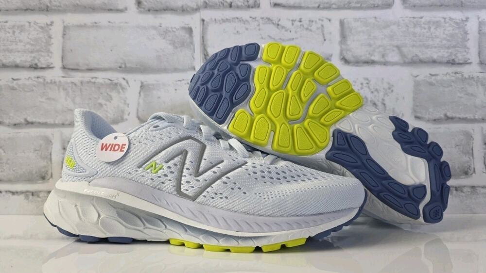 New Balance Women's Fresh Foam X 860V13 Running Shoe Blue/Green-US 5 X-Wide
